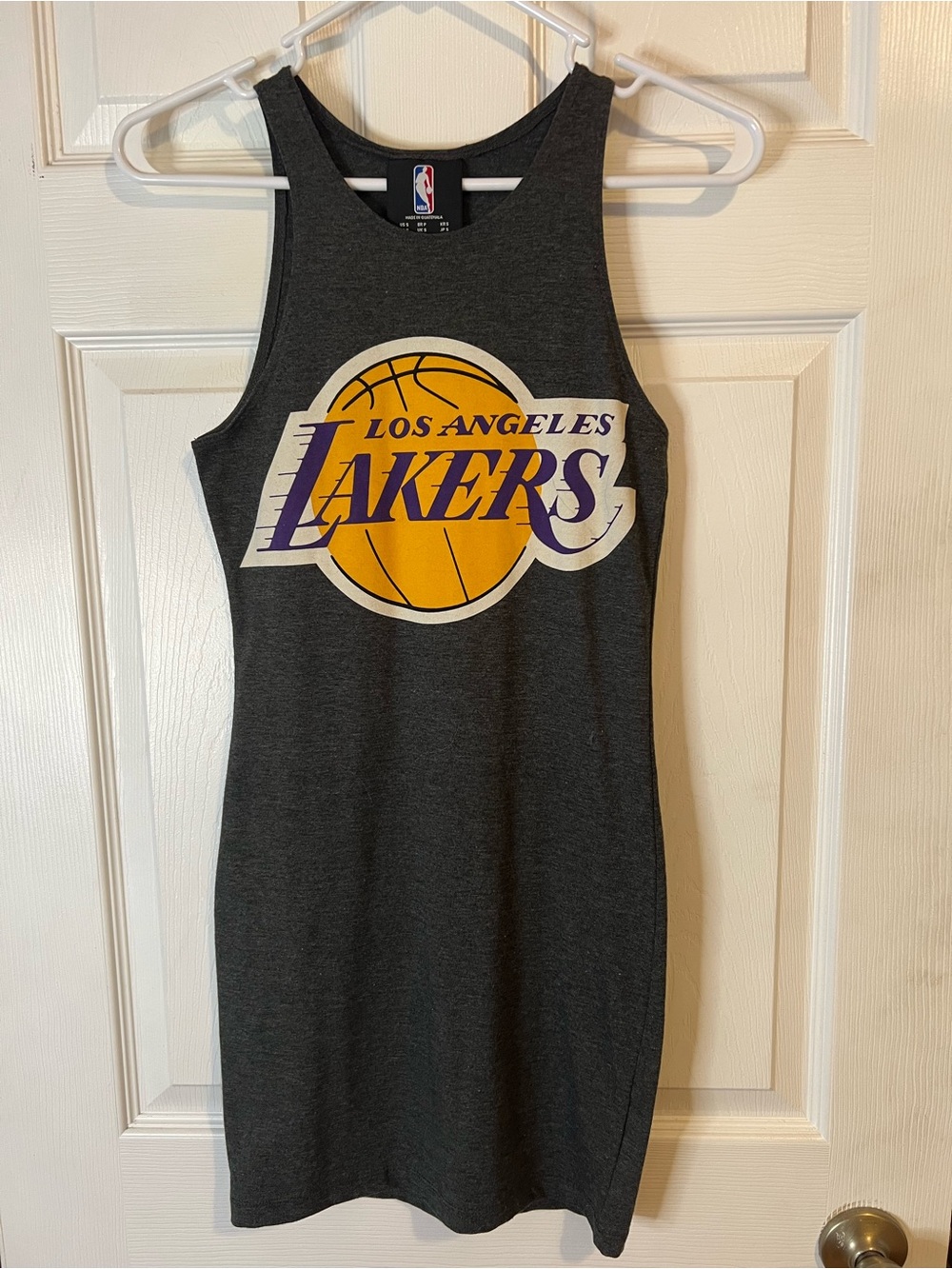 NBA Gray Logo Tee with Classic NBA Emblem